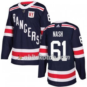 New York Rangers Trikot Rick Nash 61 Adidas 2017-2018 Navy Blue 2018 Winter Classic Authentic - Herren